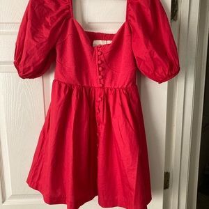 MAEVE BY ANTHROPLOGIE SWEETHEART MINI DRESS